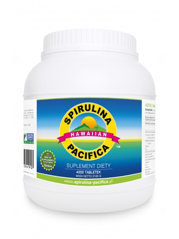 Spirulina Pacifica® hawajska 500 mg (4200 tabletek) - suplement diety