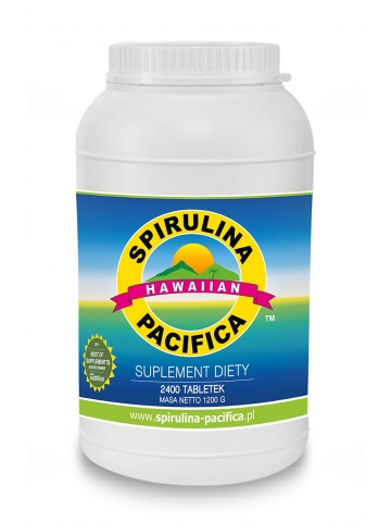 Spirulina Pacifica® hawajska 500 mg (2400 tabletek) - suplement diety