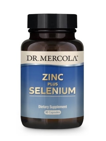 Cynk z selenem - Zinc plus Selenium DR. MERCOLA® (90 kapsułek) - suplementy diety