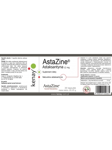 AstaZine®  Astaksantyna 12 mg (30 kapsułek) - suplement diety