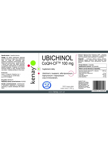 UBICHINOL CoQH-CF™ 100 mg (300 kapsułek) - suplement diety