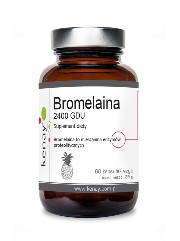 Bromelaina 2400 GDU (60 kapsułek) - suplement diety