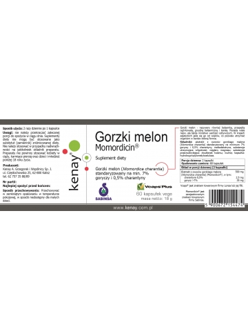 Gorzki melon Momordicin® (60 kapsułek) - suplement diety