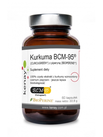 Kurkuma BCM-95® (CURCUGREEN®)  z piperyną (BIOPERINE®) (60 kapsułek) - suplement diety