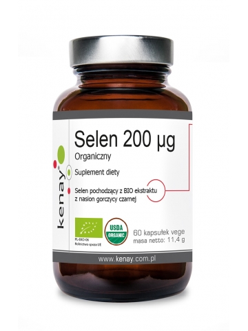 Selen 200 mcg Organiczny (60 kapsułek BIO) - suplement diety