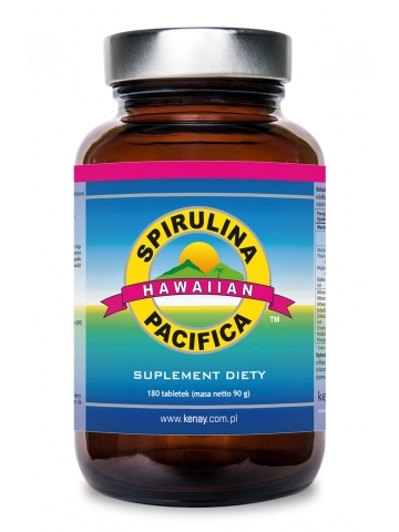 Spirulina Pacifica® hawajska 500 mg (180 tabletek) - suplement diety