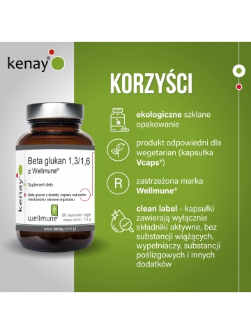 Beta glukan 1,3/1,6  Wellmune® (60 kapsułek) - suplement diety