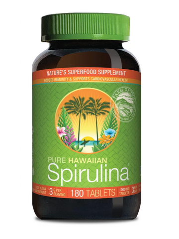 Spirulina Pacifica® hawajska 1000 mg (180 tabletek) - suplement diety