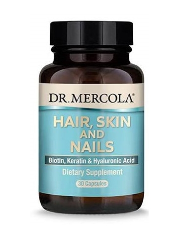 HAIR, SKIN AND NAILS (włosy, skóra, paznokcie) DR. MERCOLA® (30 kapsułek) - suplement diety