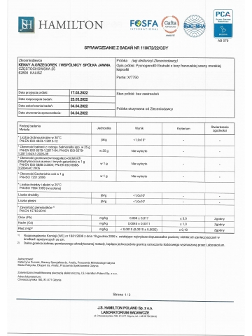 Pycnogenol®  Ekstrakt z kory francuskiej sosny morskiej  (30 kapsułek) - suplement diety