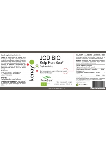 JOD BIO Kelp PureSea® (60 kapsułek vege) - suplement diety