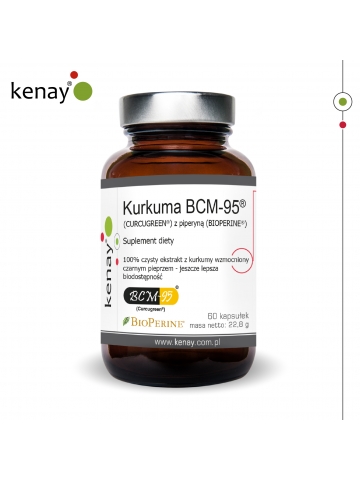 Kurkuma BCM-95® (CURCUGREEN®)  z piperyną (BIOPERINE®) (60 kapsułek) - suplement diety