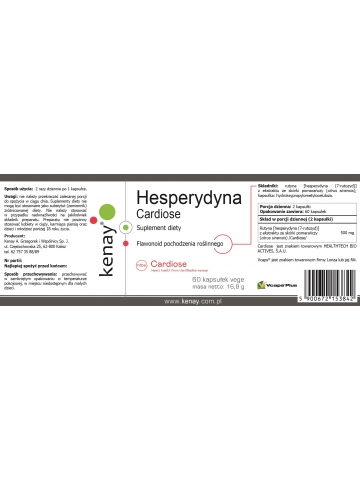 Hesperydyna Cardiose (60 kapsułek) - suplement diety