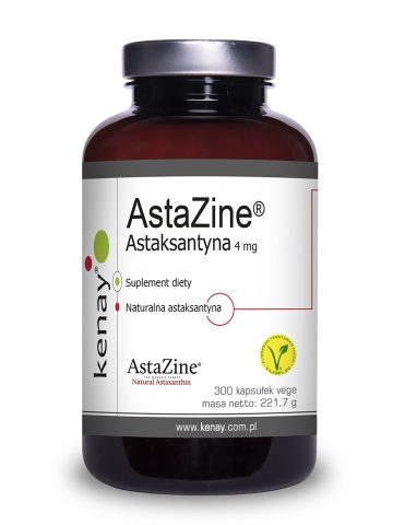 AstaZine® Astaksantyna 4 mg (300 kapsułek) - suplement diety