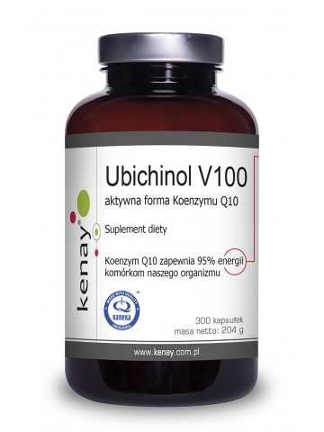 Ubichinol V100 aktywna forma Koenzymu Q10 (300 kapsułek) - suplement diety