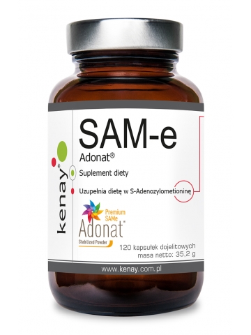 SAM-e S-Adenosyl-L-Methionine ADONAT® (120 kapsułek dojelitowych) - suplement diety