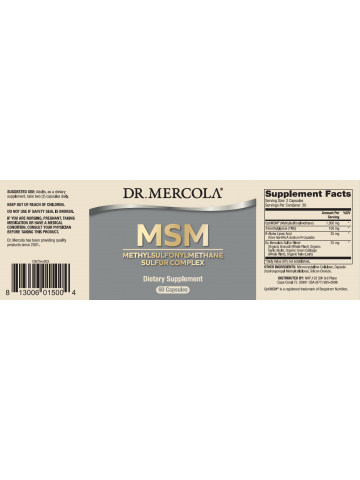 Siarka - MSM Sulfur Complex DR. MERCOLA® (60 kapsułek) - suplementy diety