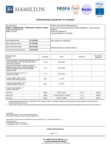 Kurkuma BCM-95® (CURCUGREEN®) czysty ekstrakt z kurkumy (300 kapsułek) - suplement diety