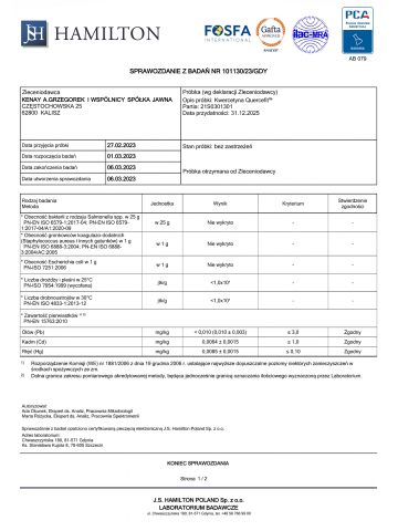 Kwercetyna z Quercefit® (60 kapsułek) - suplement diety