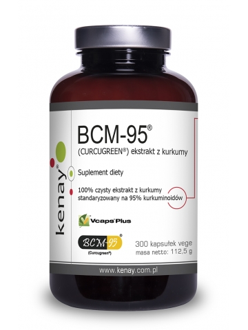 Kurkuma BCM-95® (CURCUGREEN®) czysty ekstrakt z kurkumy (300 kapsułek) - suplement diety