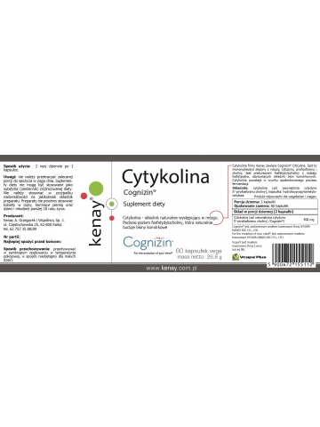 Cytykolina Cognizin® (60 kapsułek vege) - suplement diety