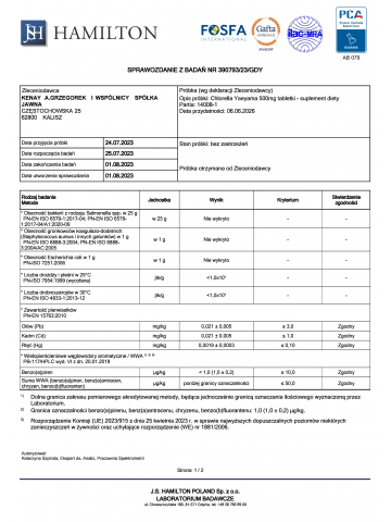 Chlorella Yaeyama (120 tabletek) - suplement diety