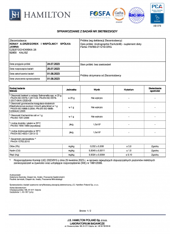 Andrographis  ParActin® (60 kapsułek vege) - suplement diety