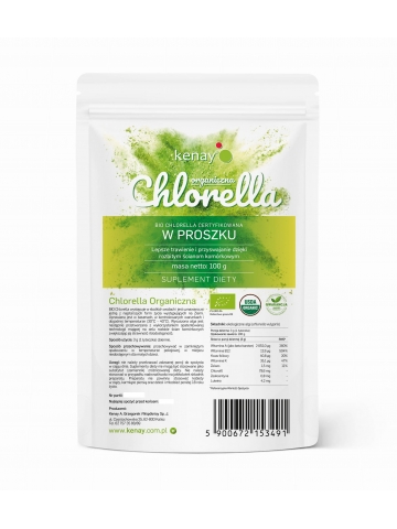 Chlorella Organiczna w proszku (100 g) - suplement diety