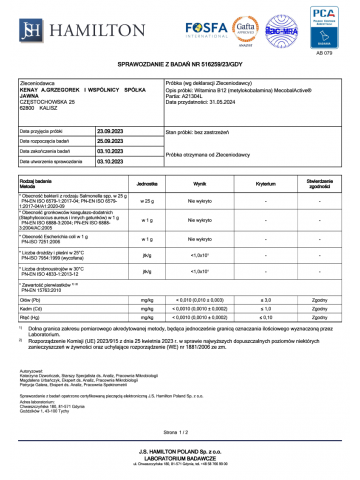 Witamina B12 (metylokobalamina) MecobalActive® (300 kapsułek) - suplement diety