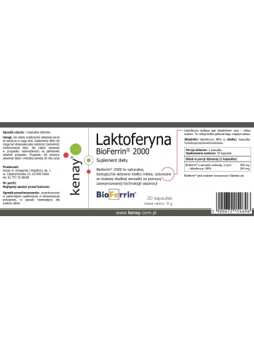 Laktoferyna BioFerrin® 2000 (30 kapsułek) - suplement diety