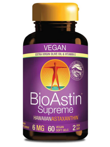 BioAstin® Supreme Astaksantyny 6 mg (60 kapsułek wegetariańskich) - suplement diety