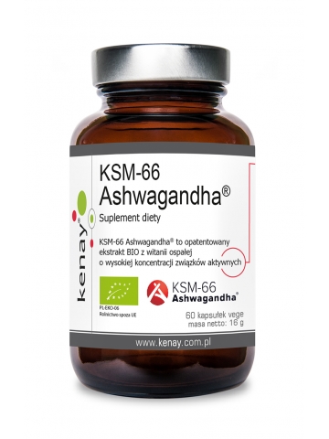 KSM-66 Ashwagandha® BIO (60 kapsułek) - suplement diety