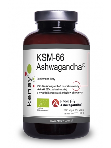 KSM-66 Ashwagandha® BIO (300 kapsułek) - suplement diety