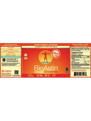 BioAstin® Astaksantyna 12 mg  (50 kapsułek) - suplement diety