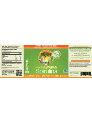 Hawaiian Spirulina® SPIRULINA HAWAJSKA PACIFICA 500 mg (100 tabletek) - suplement diety