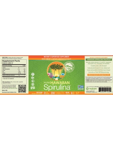 Hawaiian Spirulina® SPIRULINA HAWAJSKA PACIFICA 500 mg (200 tabletek) - suplement diety