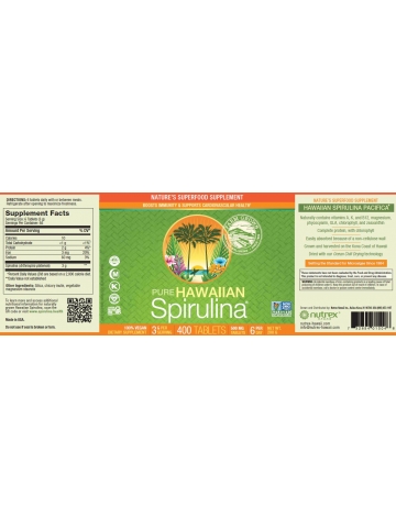 Hawaiian Spirulina® SPIRULINA HAWAJSKA PACIFICA 500 mg (400 tabletek) - suplement diety