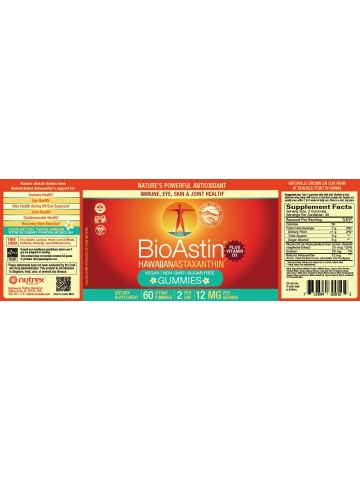 BioAstin® GUMMIES Astaksantyna 6 mg (60 żelków wegańskich) - suplement diety