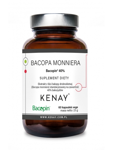 Bacopa monniera Bacopin® 40% (60 kapsułek) - suplement diety