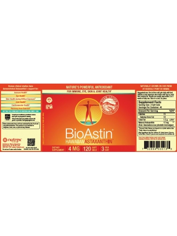 BioAstin® Astaksantyna 4 mg (120 kapsułek) - suplement diety