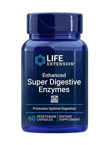 Enzymy - Enhanced Super Digestive Enzymes Life Extension (60 kapsułek) - suplement diety