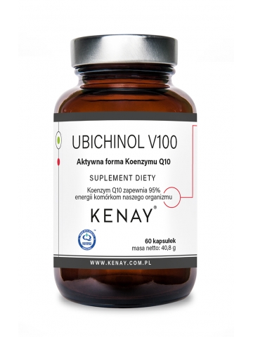 Ubichinol V100 aktywna forma Koenzymu Q10 (60 kapsułek) - suplement diety